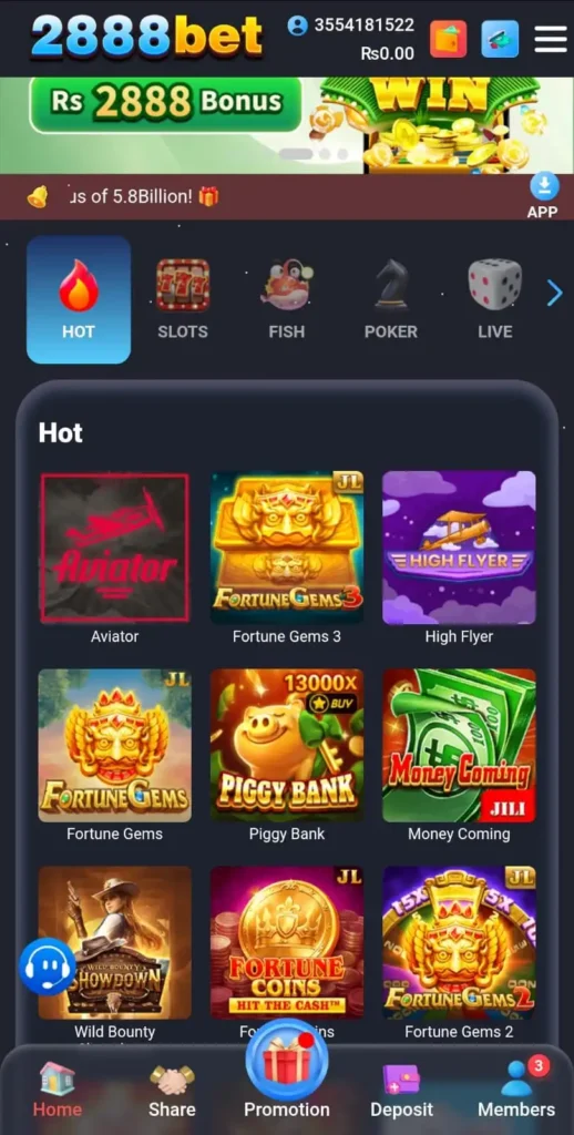 2888bet game