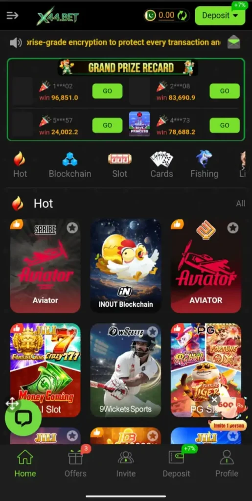 x44bet game
